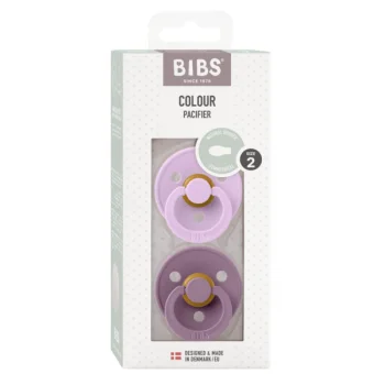 2 бр. Биберони BIBS COLOUR, Симетрични Violet Sky/Mauve 6-18 месеца