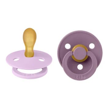 2 бр. Биберони BIBS COLOUR, Симетрични Violet Sky/Mauve 6-18 месеца
