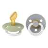 2 бр. Биберони BIBS COLOUR, Анатомични Sage GLOW/Cloud GLOW 0-6 Месеца