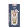 2 бр. Биберони BIBS COLOUR, Blush GLOW/Vanilla GLOW, 0-6 месеца