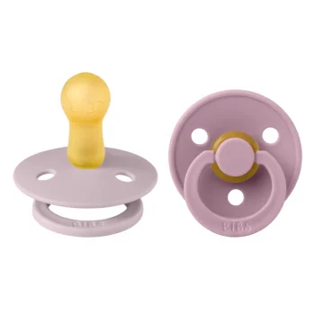 2 бр. Биберони BIBS COLOUR, Dusky Lilac/Heather, 6-18 месеца