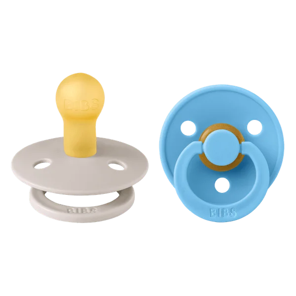2 бр. Биберони BIBS COLOUR Mushroom/Breeze 0-6 месеца