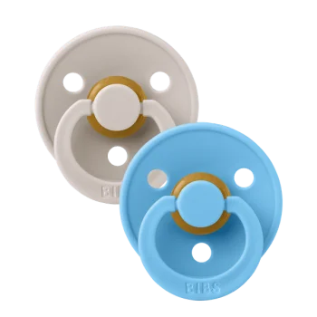 2 бр. Биберони BIBS COLOUR, Mushroom/Breeze, 6-18 месеца