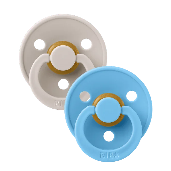 2 бр. Биберони BIBS COLOUR Mushroom/Breeze 0-6 месеца