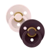 2 бр. Биберони BIBS COLOUR, Petal/Plum, 0-6 месеца