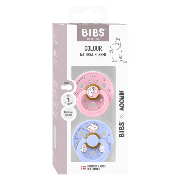 2 бр. Биберони BIBS x Moomin COLOUR Dreaming, 0-6 месеца