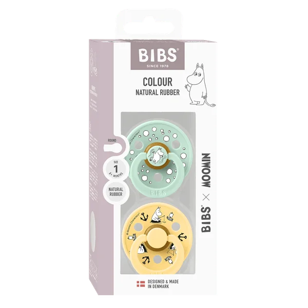 2 бр. Биберони BIBS x Moomin COLOUR Sailing, 0-6 месеца