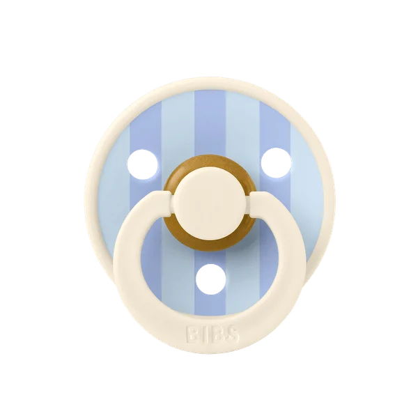 2 бр. Биберони BIBS Studio COLOUR Block, Baby Blue Dusty Blue Mix, 0-6 месеца
