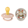 2 бр. Биберони BIBS Studio COLOUR, Ladybug/Blush, 0-6 месеца