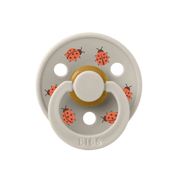 2 бр. Биберони BIBS Studio COLOUR, Ladybug/Blush, 0-6 месеца