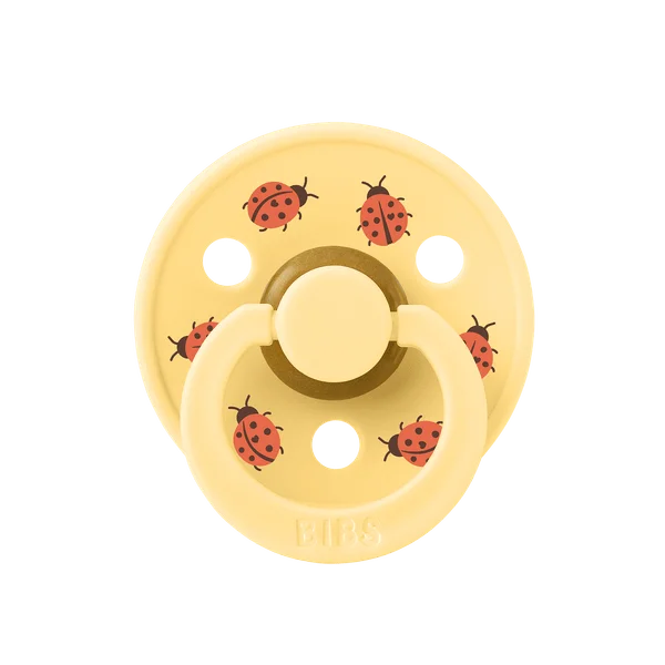 2 бр. Биберони BIBS Studio COLOUR, Ladybug/Sage, 0-6 месеца