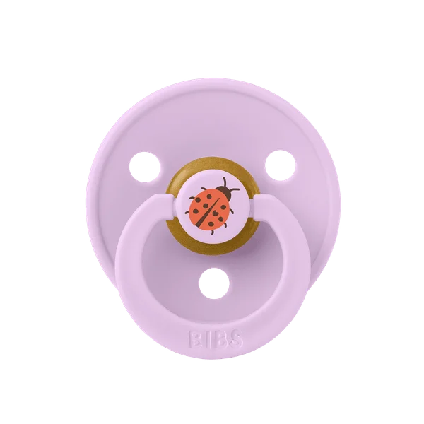 2 бр. Биберони BIBS Studio COLOUR, Ladybug/Violet Sky, 6-18 месеца