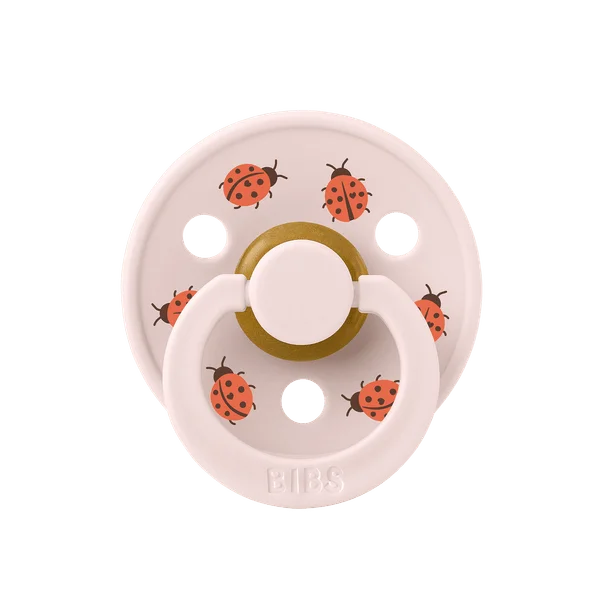 2 бр. Биберони BIBS Studio COLOUR, Ladybug/Violet Sky, 6-18 месеца