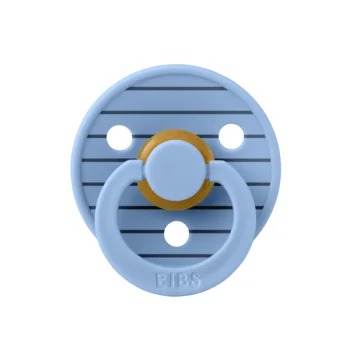 2 бр. Биберони BIBS Studio COLOUR Pin, Sky Blue Mix, 0-6 месеца