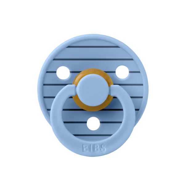 2 бр. Биберони BIBS Studio COLOUR Pin, Sky Blue Mix, 0-6 месеца