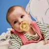 2 бр. Биберони BIBS x Moomin COLOUR Ivory/Pale Butter, 6-18 месеца