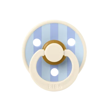 Биберон BIBS Studio COLOUR Block, Ivory Dusty Blue, 6-18 месеца