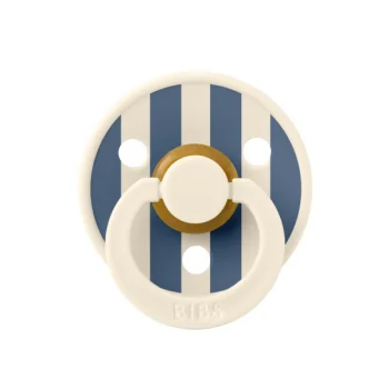 Биберон BIBS Studio COLOUR Block, Ivory Steel Blue, 6-18 месеца