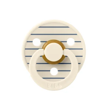 Биберон BIBS Studio COLOUR Pin, Ivory Steel Blue, 6-18 месеца