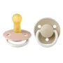 2 бр. Биберони BIBS De Lux, Blush GLOW/Vanilla GLOW, 0-6 месеца
