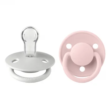 2 бр. Силиконови Биберони BIBS De Lux, Haze/Blossom, Универсален Размер 0-3 години