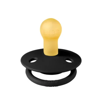 Биберон BIBS De Lux, Black, Каучук, 0-6 месеца