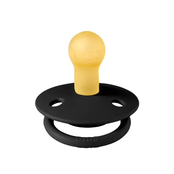 Биберон BIBS De Lux, Black, Каучук, 0-6 месеца