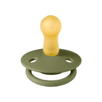 Биберон BIBS De Lux, Olive, Каучкук, 0-6 месеца