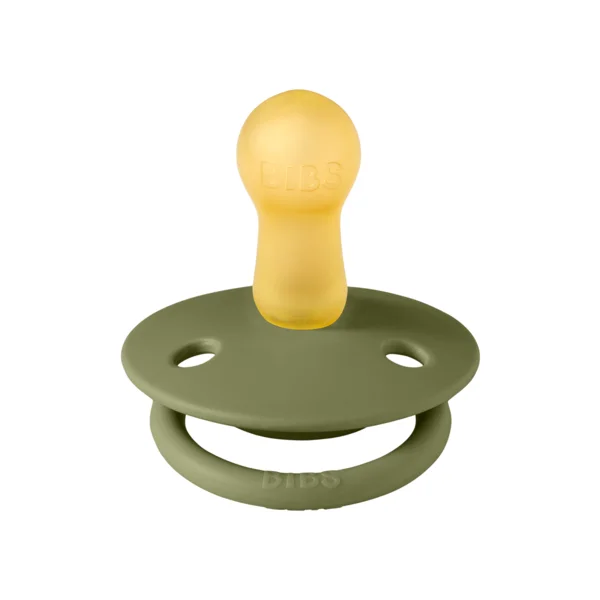 Биберон BIBS De Lux, Olive, Каучкук, 0-6 месеца