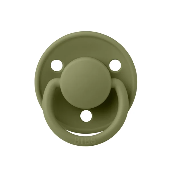 Биберон BIBS De Lux, Olive, Каучкук, 0-6 месеца