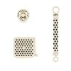 BIBS Подаръчен Сет Polka - Клипс, Кутия и Биберон, Каучук 6-18 месеца, Ivory/Black