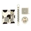 BIBS Подаръчен Сет Polka - Клипс, Кутия и Биберон, Каучук 6-18 месеца, Ivory/Black