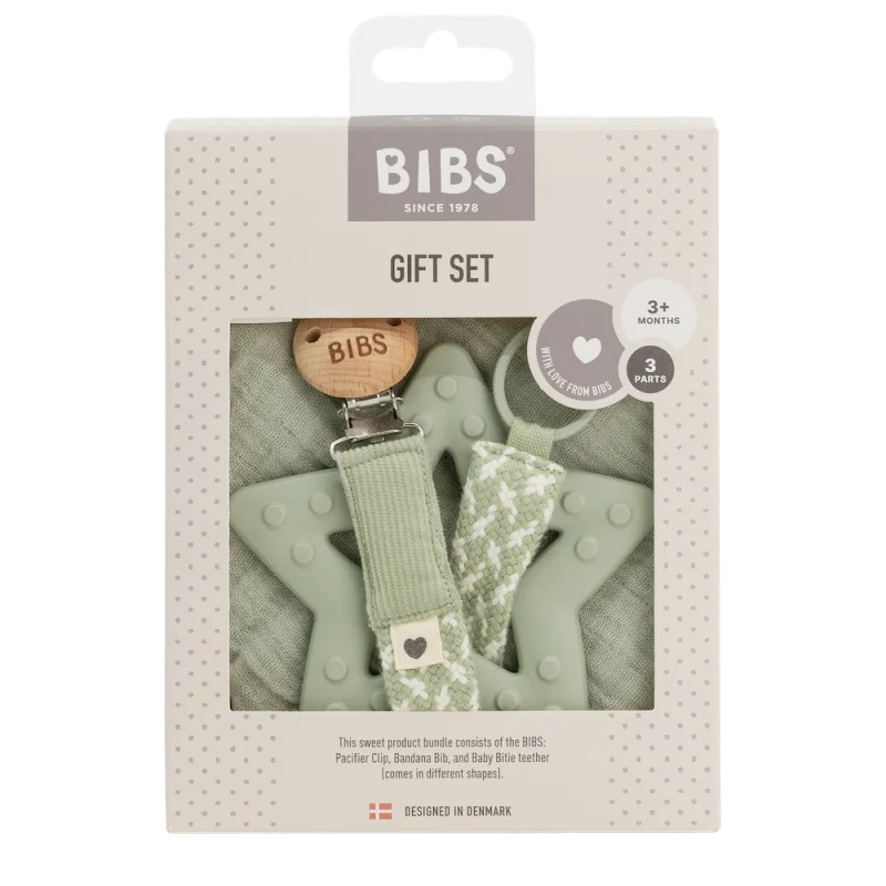Моите Първи 6 Месеца - Подаръчен Сет Sage BIBS