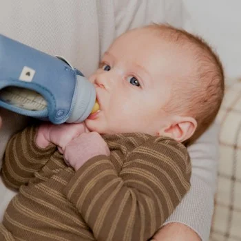 Калъф за Бебешка Бутилка Голям Petrol BIBS