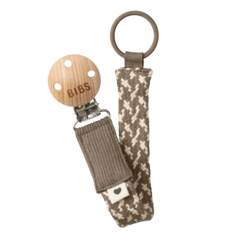 BIBS Клипс за Залъгалка Dark Oak/Vanilla