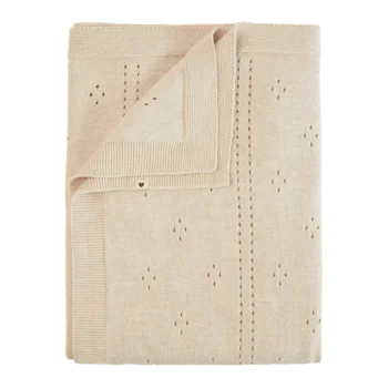 Плетено Бебешко Одеяло Pointelle Ivory BIBS