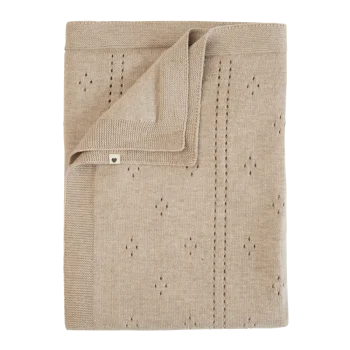 Плетено Бебешко Одеяло Pointelle Vanilla BIBS