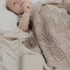 Плетено Бебешко Одеяло Wavy Ivory BIBS