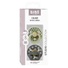2 бр. Биберони BIBS COLOUR Polka Sage/Iron, 0-6 месеца