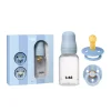BIBS Подаръчен Сет Baby Sprinkle - Бутилка 150 ml и 2 бр. Биберон, Каучук, 0-6 месеца, Baby Blue
