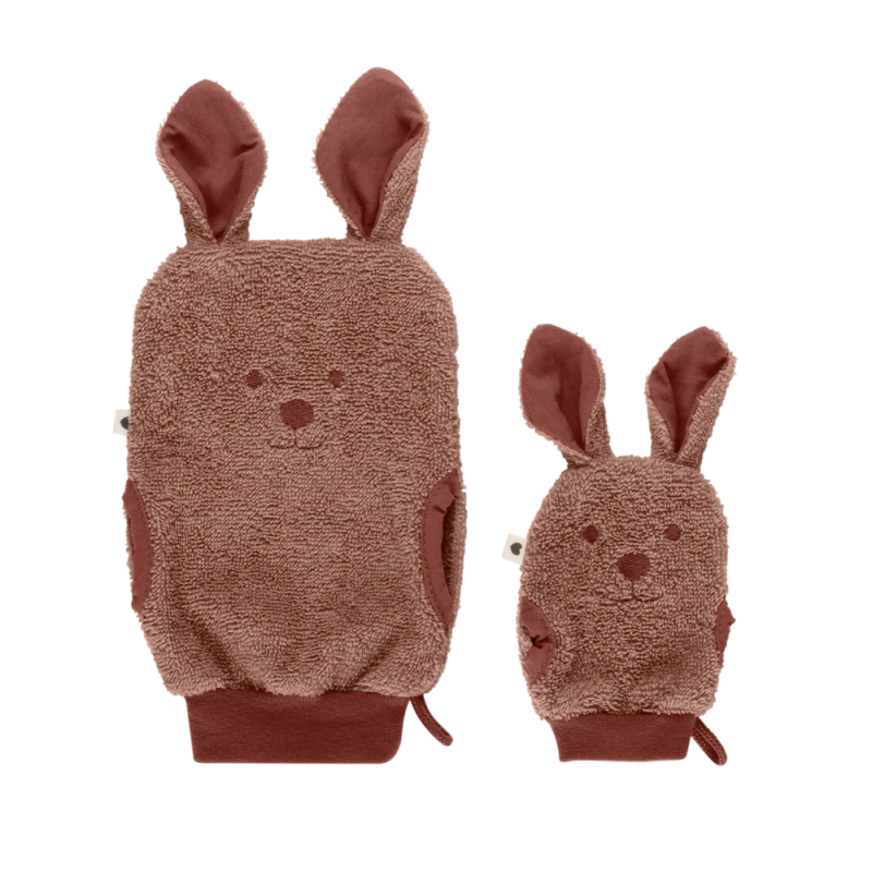 Сет Хавлиени Ръкавички за Баня Kangaroo Woodchuck BIBS