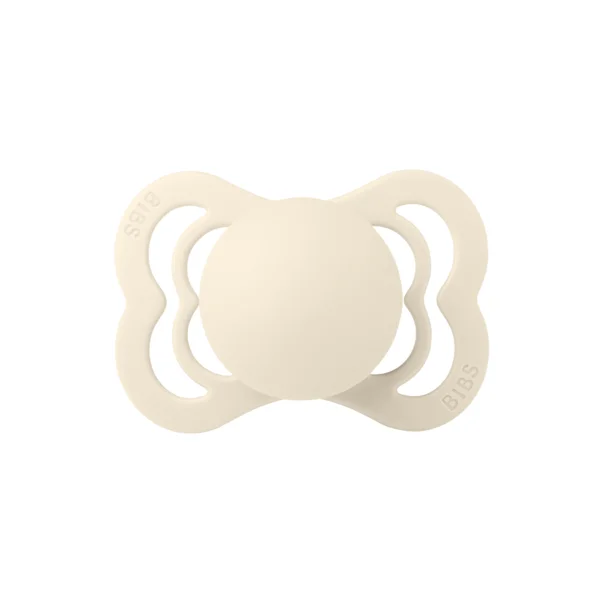 2 бр. Силиконови Биберони BIBS Supreme, Ivory/Sage, 6-18 месеца