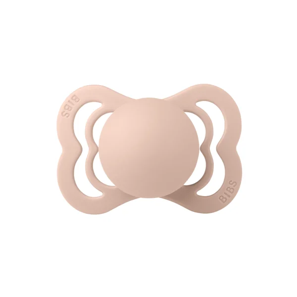 2 бр. Силиконови Биберони BIBS Supreme, Ivory/Blush, 0-6 месеца