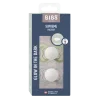 2 бр. Силиконови Биберони BIBS Supreme, Sage GLOW/Cloud GLOW, 6-18 месеца