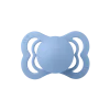 2 бр. Биберони BIBS Supreme, Силикон, Vanilla/Sky Blue, 0-6 месеца