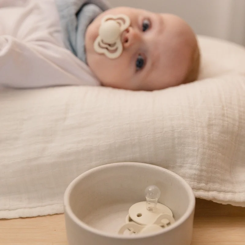 Сет 4 Биберона 6-18 месеца Каучук и Силикон Ivory BIBS