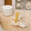 Сет 4 Биберона 6-18 месеца Каучук и Силикон Ivory BIBS