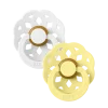 2 бр. Биберони BIBS Boheme, White/Sunshine, 0-6 месеца