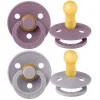 2 бр. Биберони BIBS COLOUR, Fossil Grey/Mauve, 0-6 месеца