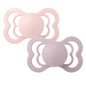2 бр. Силиконови Биберони BIBS Supreme, Blossom/Dusky Lilac, 6-18 месеца